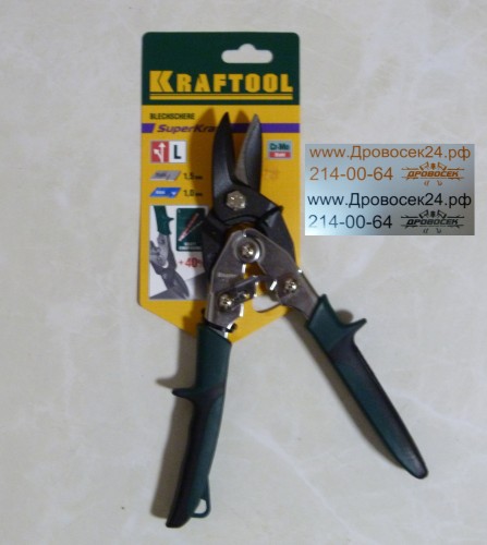 Ножницы по металлу KRAFTOOL SuperKraft, INDUSTRIE, левые, 260 мм / 2324-L
