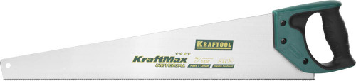 Ножовка по дереву KRAFTOOL KraftMax Universal, 550 мм, 9 TPI / 15223-55