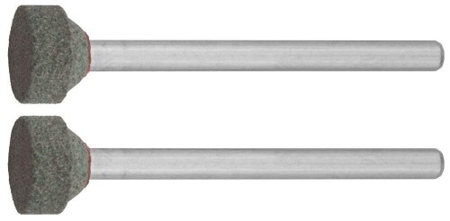Круг ЗУБР шлифовальный из карбида кремния на шпильке, P120, Ø10х3.2 мм, 45 мм, 2 шт. / 35915