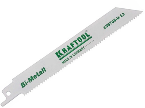 Полотно KRAFTOOL INDUSTRIE QUALITAT для эл/ножовки, Bi-Metall, по металлу, дереву,  шаг 1.8-2.5 мм, 180 мм / 159705-U-18