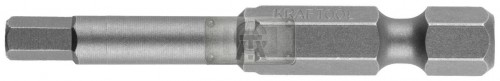 Бита KRAFTOOL X-Drive, Cr-Mo сталь S2, E1/4", HEX4, 50 мм, 2 шт. / 26127-4-50-2