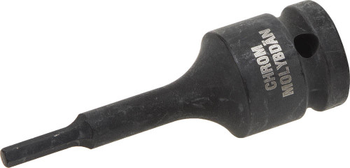 Торцовая головка KRAFTOOL ударная, INDUSTRIE QUALITAT, Cr-Mo сталь, HEX, фосфатированная, 1/2", H12 / 27950-12