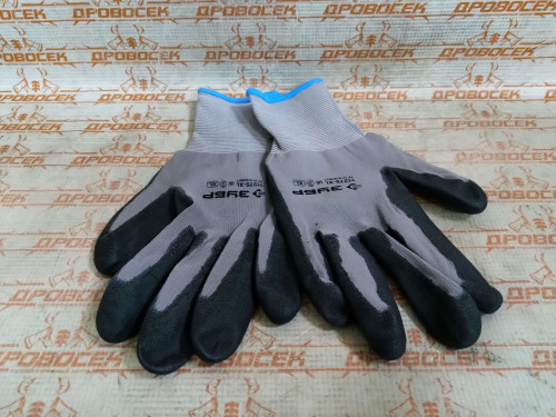 Перчатки для точных работ ЗУБР,  "Мастер", полиуретановое покрытие, размер XL (10) / 11275-XL