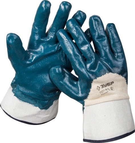 Перчатки ЗУБР рабочие с нитриловым покрытием ладони, "Мастер", XL (10) / 11271-XL
