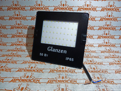 Светодиодный прожектор 50 Вт / GLANZEN FAD-0025-50 (производство Россия, Гарантия 1 год, всепогодный)