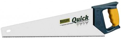 Ножовка по дереву с закаленными зубьями (45 см + зубья U-RS, наклонные, закаленные + шаг 7/8)  KRAFTOOL QUICK (Германия) / 15004-45