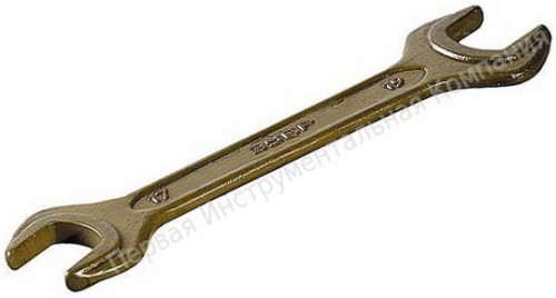 Рожковый ключ ЗУБР 9-11 мм Т-80 покрытие -зеленый цинк / 2701-09-11