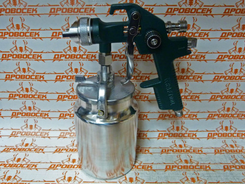 Краскопульт пневматический KRAFTOOL AirKraft HVLP, с нижним бачком / 06520-1.4