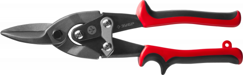 Ножницы по металлу двухрычажные ЗУБР, прямые, У8А, 250 мм / 23140-S