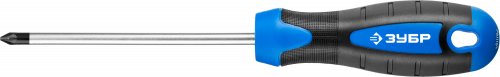 Отвертка слесарная, Cr-Mo сталь, 2к рукоятка, магнитный наконечник, PZ1 x 100 мм, ЗУБР "ПРОФЕССИОНАЛ" / 25233-1