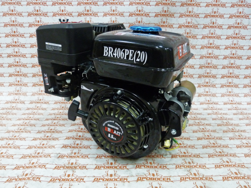 Двигатель бензиновый BRAIT BR406PE (6,5 л.с., с электростартером)  / 03.01.058.002