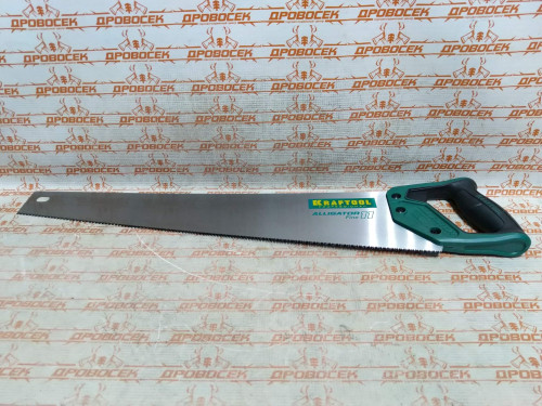 Ножовка для точного реза "Alligator 11", 550 мм, 11 TPI 3D зуб, KRAFTOOL / 15203-55