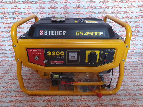 Бензиновый генератор STEHER GS-4500E (с электростартером, 4.5 кВт)