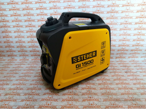 Генератор инверторный STEHER GI-1500 (1200 Вт, подходит для котлов и насосов, Германия)