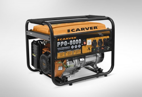 Генератор бензиновый CARVER PPG-8000 (6 кВт, обмотка медь)