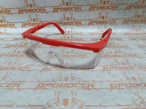 Защитные прозрачные очки ЗУБР СПЕКТР 5 монолинза с дополнительной боковой защитой, открытого типа / 110328