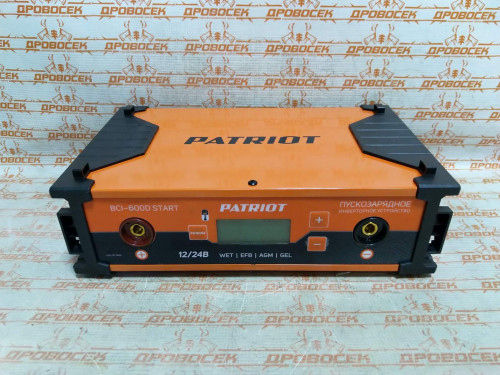 Пуско-зарядное инверторное устройство Patriot BCI-600D-Start (Аккумуляторы от 10 до 1000 А/ч) / 650301986