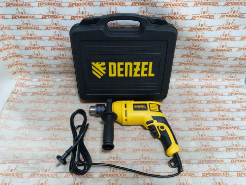 Дрель ударная Denzel ID-750, 750 Вт, 0-3000 об/мин, 48000 уд/мин / 26307