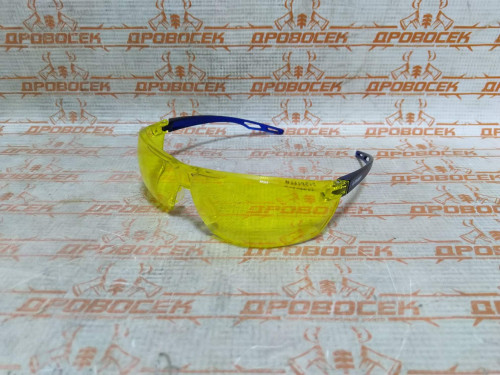 ЗУБР БОЛИД жёлтые, сферические линзы устойчивые к запотеванию, открытого типа, защитные очки / 110486
