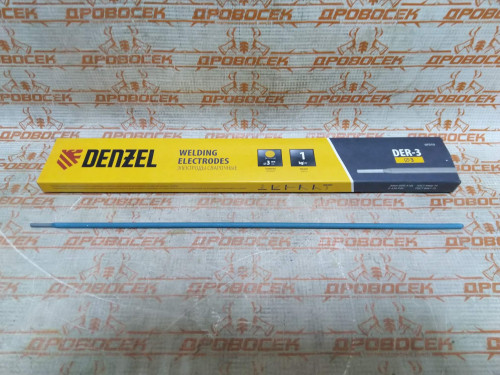 Электроды Denzel DER-3, диам. 3 мм, 1 кг, рутиловое покрытие / 97510