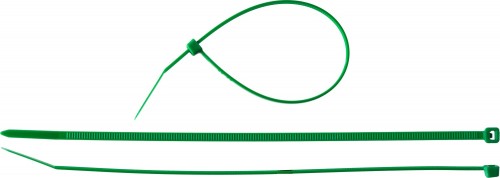 Хомут нейлоновый ЗУБР, "Мастер", зеленый, 3.6x200 мм, 100 шт. / 309060-36-200