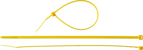 Хомут нейлоновый ЗУБР, "Мастер", желтый, 4.8x400 мм, 100 шт. / 309050-48-400