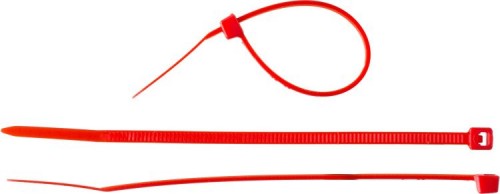 Хомут нейлоновый ЗУБР, "Мастер", красный, 4.8x400 мм, 100 шт. / 309040-48-400