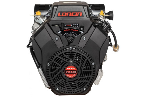 Двигатель LONCIN LC2V80FD (H type)30л.с. V-обр, 764 см куб, D 25 мм,катушка 20 А ручн. и эл. запуск
