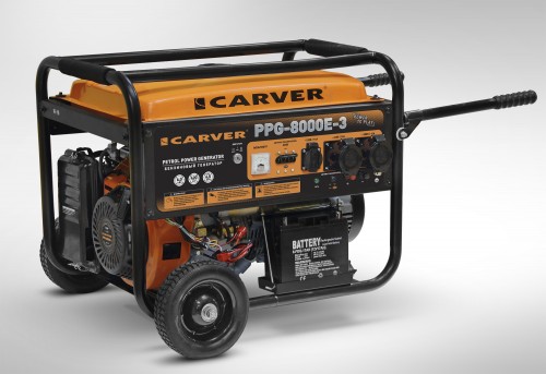 Генератор бензиновый трехфазный Carver PPG-8000E-3