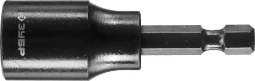 Бита-головка ударная ЗУБР, "Профи", ГОСТ 11737-93, E1/4", 13 мм, 60 мм / 26377-13