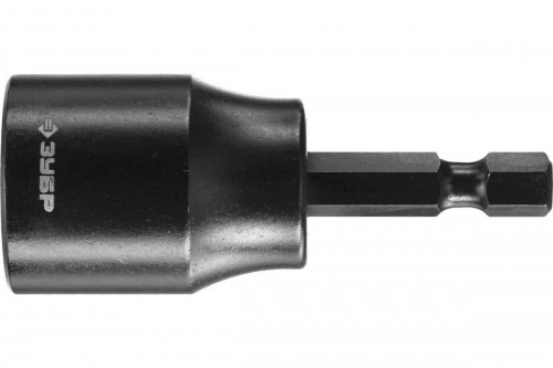 Бита-головка ударная ЗУБР, "Профи", ГОСТ 11737-93, E1/4", 12 мм, 60 мм / 26377-12