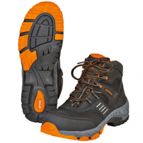 Защитные ботинки на шнуровке STIHL WORKER S3, чёрные/оранжевые, размер 44 / 0000-885-1344