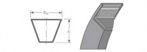 Ремень клиновой А1320 (производство Корея)