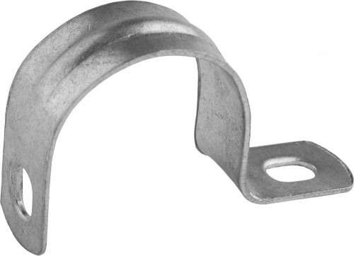 Скобы СВЕТОЗАР металлические для крепления металлорукава Ø25 мм, однолапковые, 50 шт. / 60211-25-50