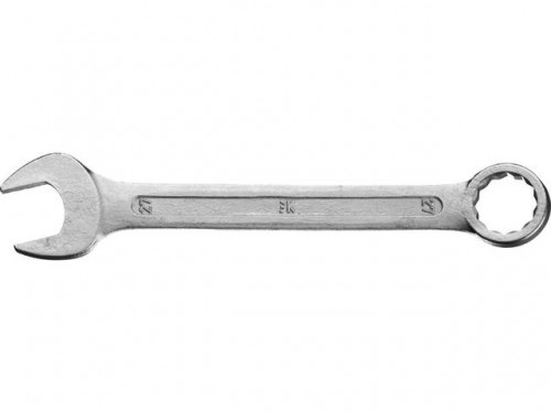 Ключ гаечный комбинированный ЗУБР, "Стандарт", ГОСТ 2838-80, цинковое покрытие, 17 мм / 27112-17