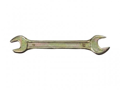 Ключ гаечный рожковый DEXX, желтый цинк, 13х14 мм / 27018-13-14