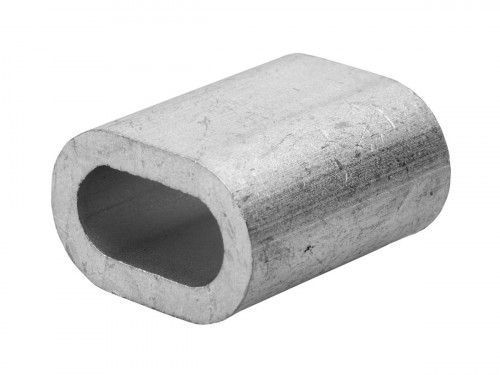Зажим троса ЗУБР DIN 3093 алюминиевый, 4 мм, ТФ5, 75 шт. / 4-304475-04