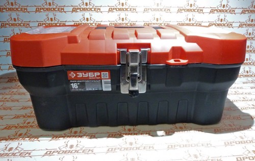 Ящик ЗУБР пластмассовый для инструмента, "Мастер", 16", 420х200х185 мм / 38180-16