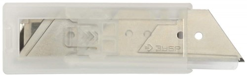 Лезвие трапециевидное ЗУБР,  "Эксперт", сталь У8А, тип А24, 50 шт. в упаковке / 09712-24-50