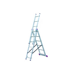 Трехсекционная алюминиевая лестница 3х6 Krause Corda 013361