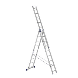 Алюминиевая трехсекционная лестница 3*9