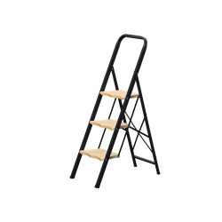 Стремянка MK803P стальная 3 ступени Алюмет односторонняя с широкими пластиковыми ступенями