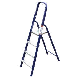 Стремянка стальная окрашенная с алюминиевыми ступенями    4 ст.