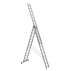 Алюминиевая трехсекционная лестница 3*13