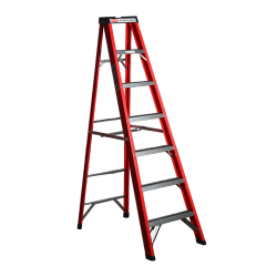 Стремянка SF 1006 стеклопластиковая 6 ступеней, Alumet, с органайзером