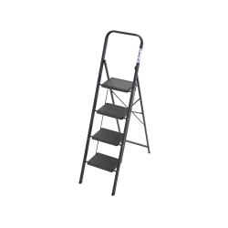 Стремянка сталь, широкая ступень, 300х200 мм.  с противоскользящими накладками  4 ст.  