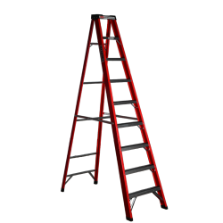 Стремянка SF 1008 стеклопластиковая 8 ступеней, Alumet, с органайзером