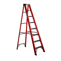 Стремянка SF 1007 стеклопластиковая 7 ступеней, Alumet, с органайзером
