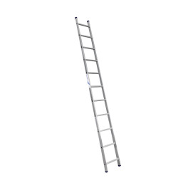 Алюминиевая односекционная  приставная лестница 1*11