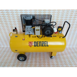 Компрессор воздушный Denzel BCI3000-T/200, ременный привод , 3.0 кВт, 200 литров, 530 л/мин / 58119